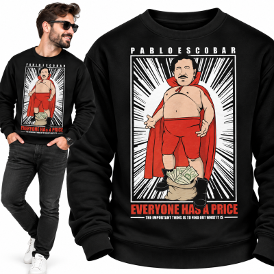 BLUZA ŚMIESZNA  PABLO ESCOBAR LUCHADOR